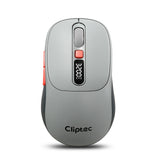 Cliptec RZS641 Dual Mode 3200DPI Rechargeable Silent Wireless Mouse With Digital Display