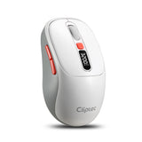Cliptec RZS641 Dual Mode 3200DPI Rechargeable Silent Wireless Mouse With Digital Display