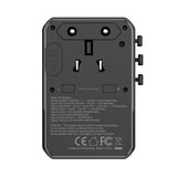 XPOWER TA100C 7 Output PD 100W Gan Traver Adapter - Black