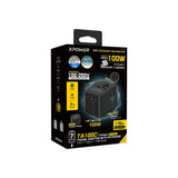 XPOWER TA100C 7 Output PD 100W Gan Traver Adapter - Black