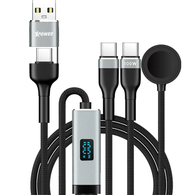 XPower Combo Watch CW1 6-in-1 Digital Display Charging Cable (1.2m)