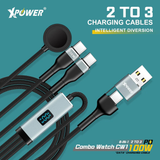XPower Combo Watch CW1 6-in-1 Digital Display Charging Cable (1.2m)