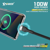 XPower Combo Watch CW1 6-in-1 Digital Display Charging Cable (1.2m)