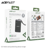 ACEFAST S3 Metal Card Shaped Tag Smart Finder Ultra Thin Bluetooth-compatible Tracker for iOS