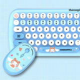 [New Arrival 2023 ] thecoopidea Sanrio TAPPY+ Wireless Keyboard & Mouse Set - Little Twin Star /Kuromi /Hello Kitty/Cinnamoroll