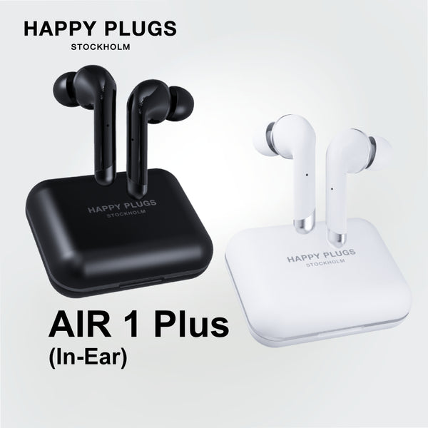 Happy Plugs Air 1 Plus In-Ear True Wireless Earphones with Dual Microphones Up to 40 hours battery life