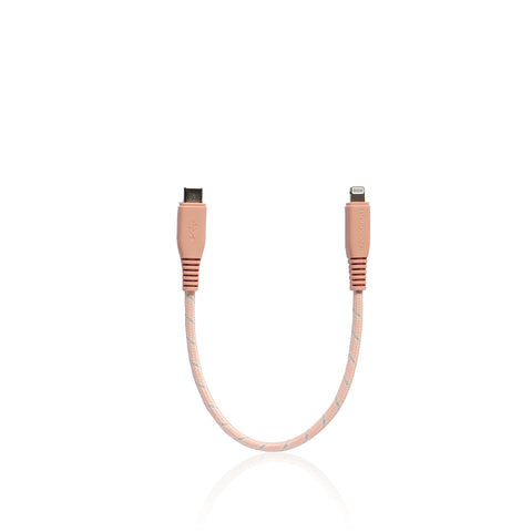 Monocozzi MOTIF Braided USB C and Charge Flat Lightning Cable - 25 cm