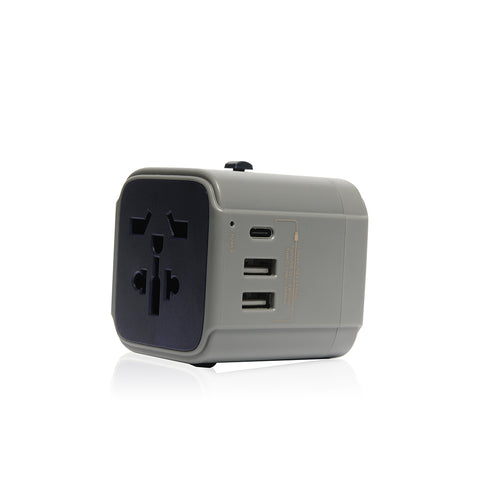 Monocozzi Bon Voyage Travel Adaptor with 4.5A Dual USB and USB-C Connector 4 in 1 Adapter