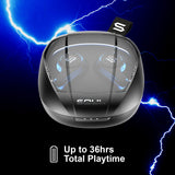 S-TRON True Wireless Earbuds with LED Light Ring