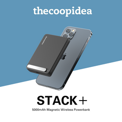 thecoopidea STACK+ Magnetic Wireless 5000mAh Powerbank