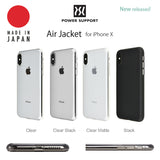 Power Support Air Jacket for iPhone X Made in Japan Slim Hard Case